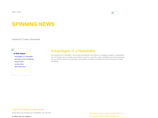 spinningnews screenshot
