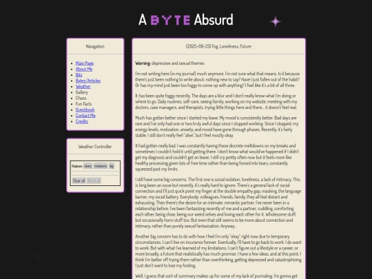 journal-250923 screenshot