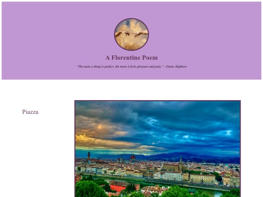florence_poem screenshot