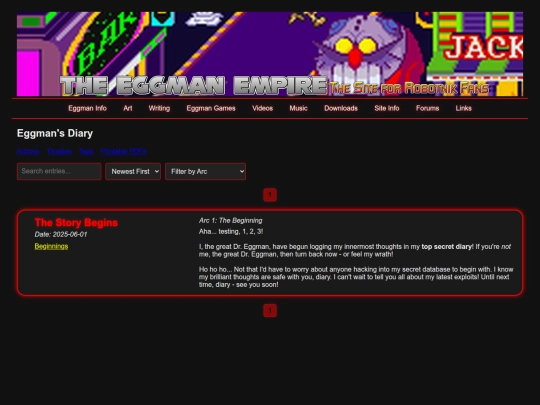 diary screenshot