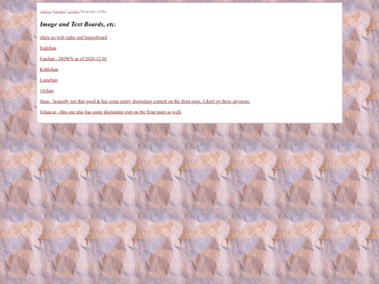 pages/links/boards screenshot