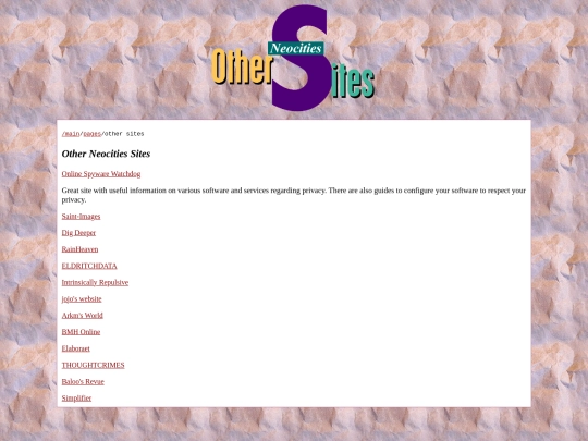 pages/othersites screenshot