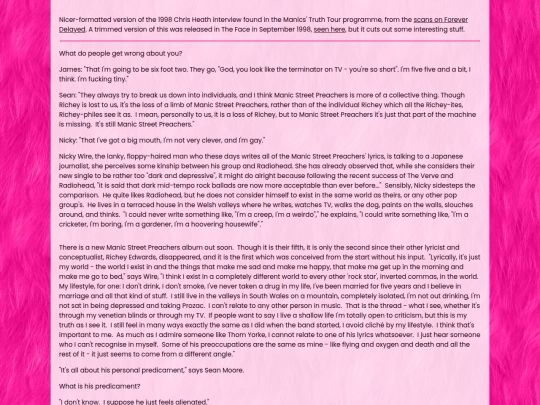 manics/truthtourprogramme screenshot