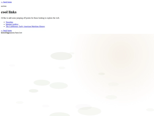links screenshot