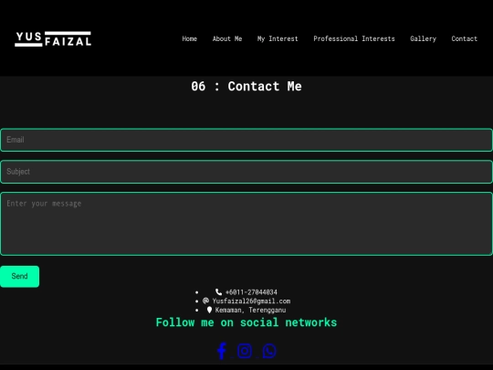 contact screenshot
