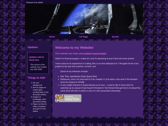 websitelayout screenshot