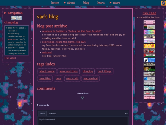 blog screenshot