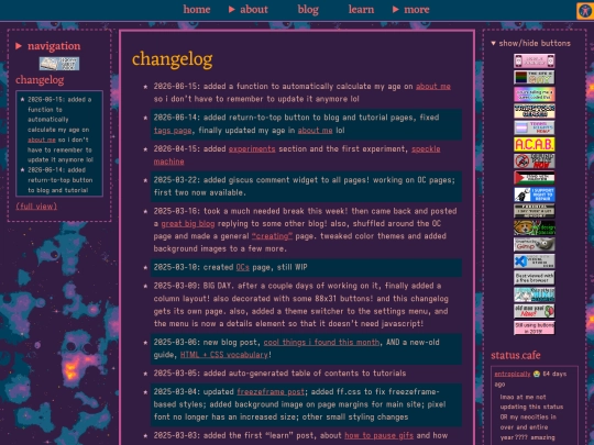 changelog screenshot