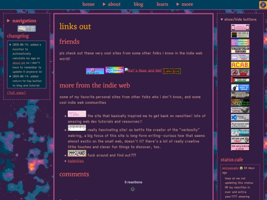 links screenshot