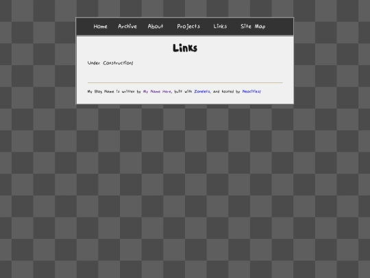 links screenshot