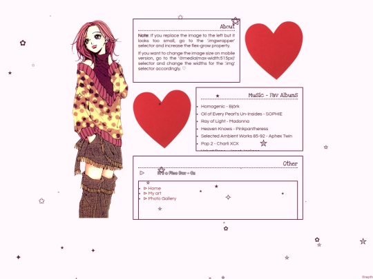 about me screenshot
