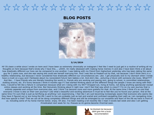 Blog screenshot