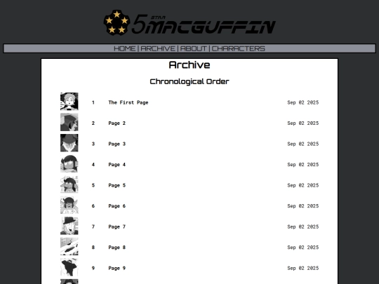 archive screenshot