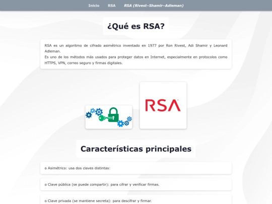 Pagina RSA/PaginaRSA screenshot