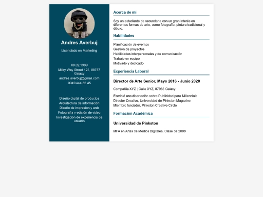 curriculum screenshot