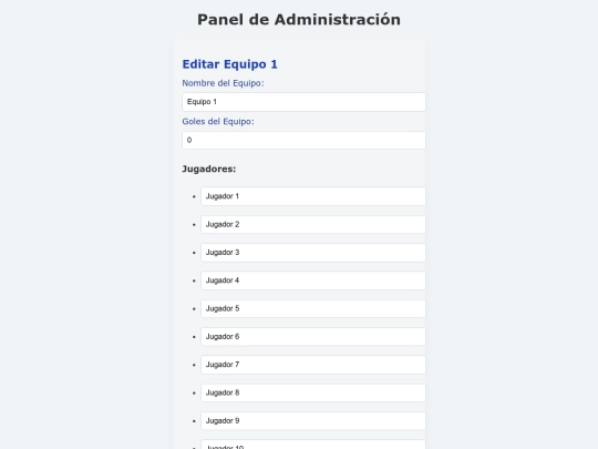 sistema/admin screenshot