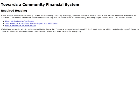 communityfinance screenshot