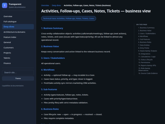 Transparent/documentation/deep-dives/biz-activities-follow-ups-cases-notes-tickets screenshot