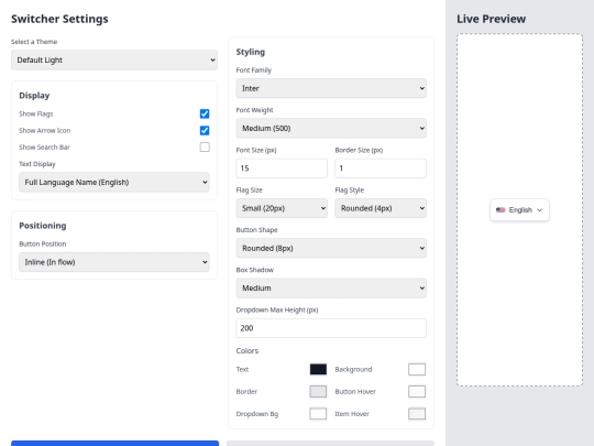 WAP/languages_selector screenshot