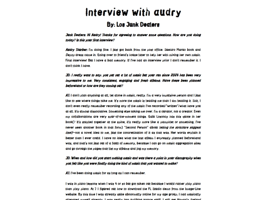 entrevistas/audryInterview screenshot
