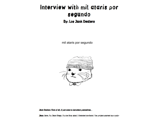 entrevistas/milatarisInterview screenshot