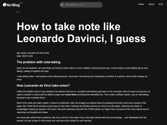 scapes/htmls/no1blog/sites/blogs/How to take note like Leonardo Davinci, I guess/page-1 screenshot