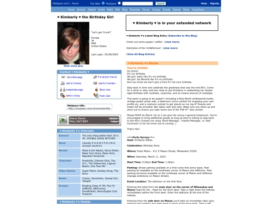 myspace screenshot