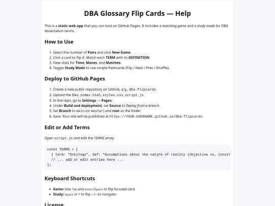 DBA-flip-card-game/README screenshot