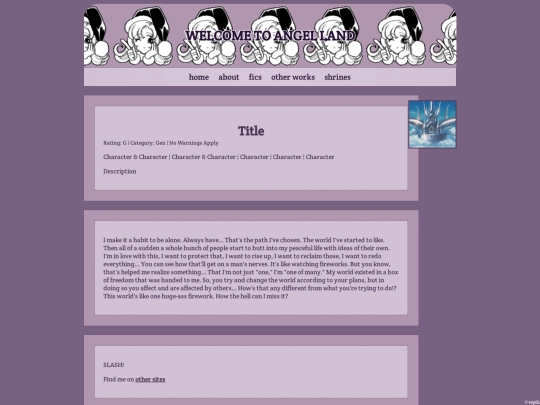 fics/_template screenshot