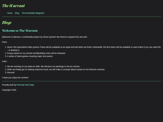 blog screenshot