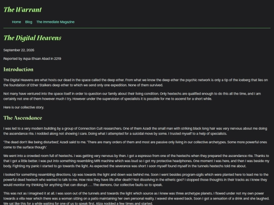 the-immediate/the-digital-heavens screenshot