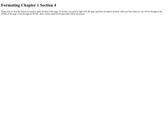 Learn/Chapter1/section4 screenshot