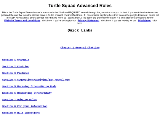 rules screenshot
