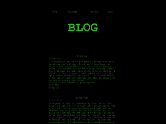 blog screenshot