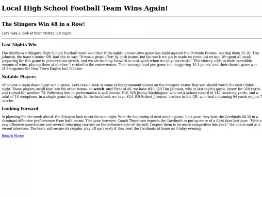 Article screenshot