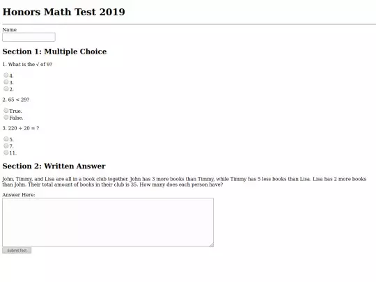 math-form-test-assignment screenshot