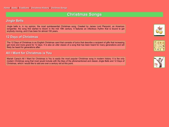 Songs screenshot