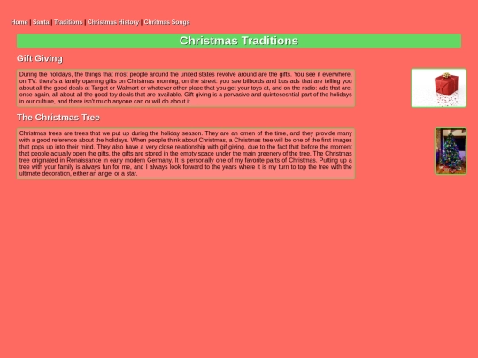 Traditions screenshot