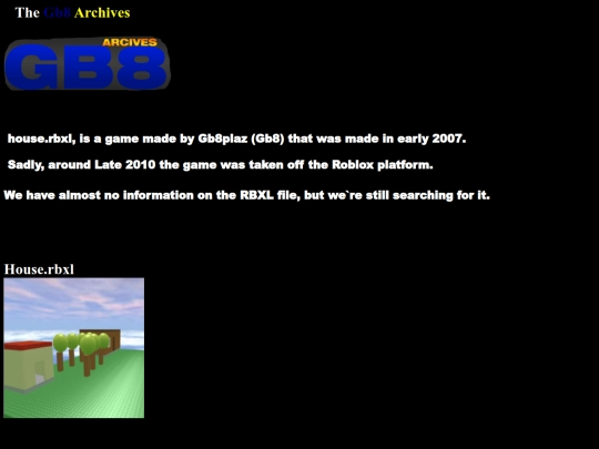 Gb8A/Games/House screenshot