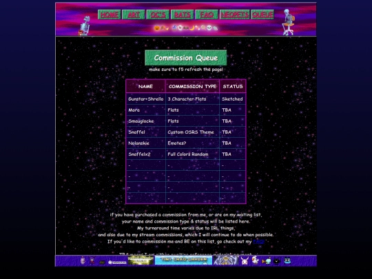 queue screenshot