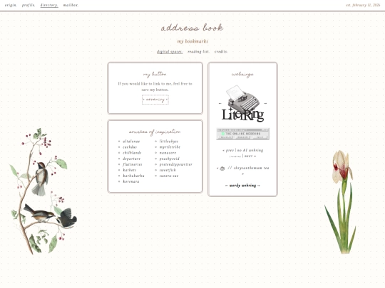 directory/address screenshot