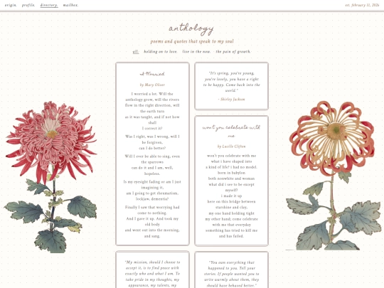 directory/anthology screenshot