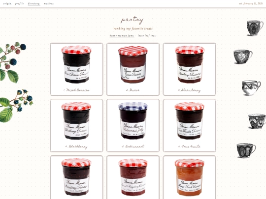 directory/pantry screenshot