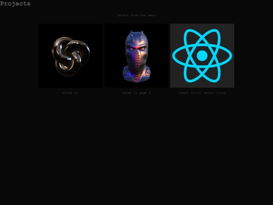 projects screenshot