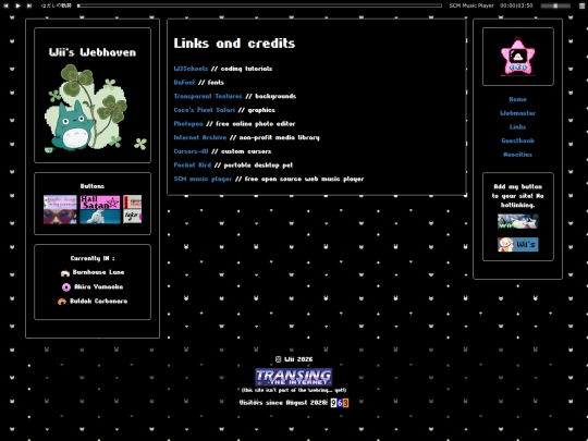 links screenshot