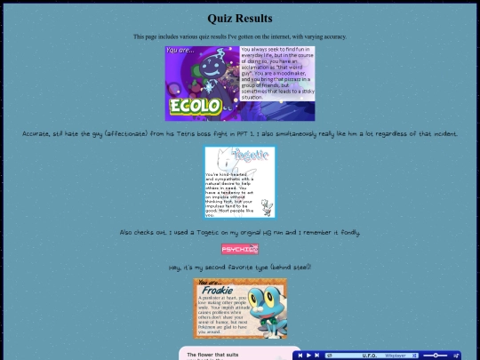 quizresults screenshot