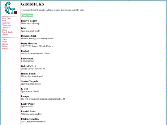 gimmicks screenshot