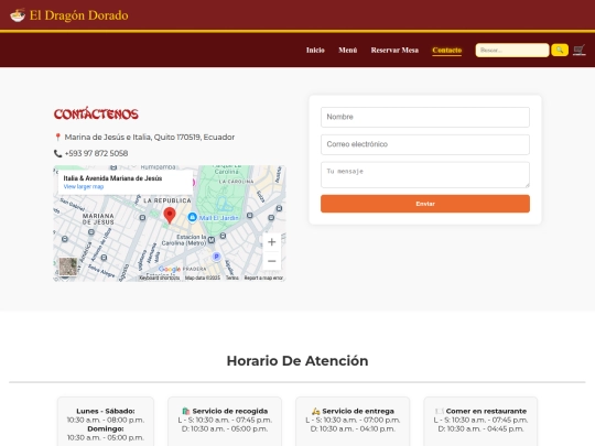 Proyeto/contacto screenshot