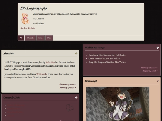 bedroom/lists screenshot
