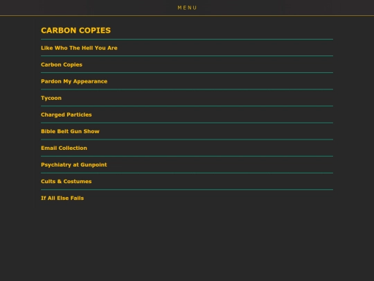 carbon-copies-menu screenshot